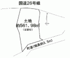 国道26号線沿いの売土地 岬町淡輪