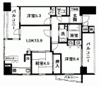泉大津市 田中町 駅2分で築4年 南東角部屋で駐車場有