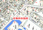 岸和田市 本町 駅8分で前面6m 駐車3台で36坪付